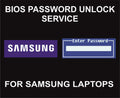 E6. Bios Password Unlock Code Service, Samsung Laptops