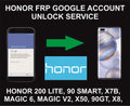 4.2. Honor FRP, Google Account Unlock Service, All Honor Models