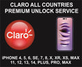 205. Claro All Country Premium Unlock Service, iPhone 13, 14, Plus, Pro, Max
