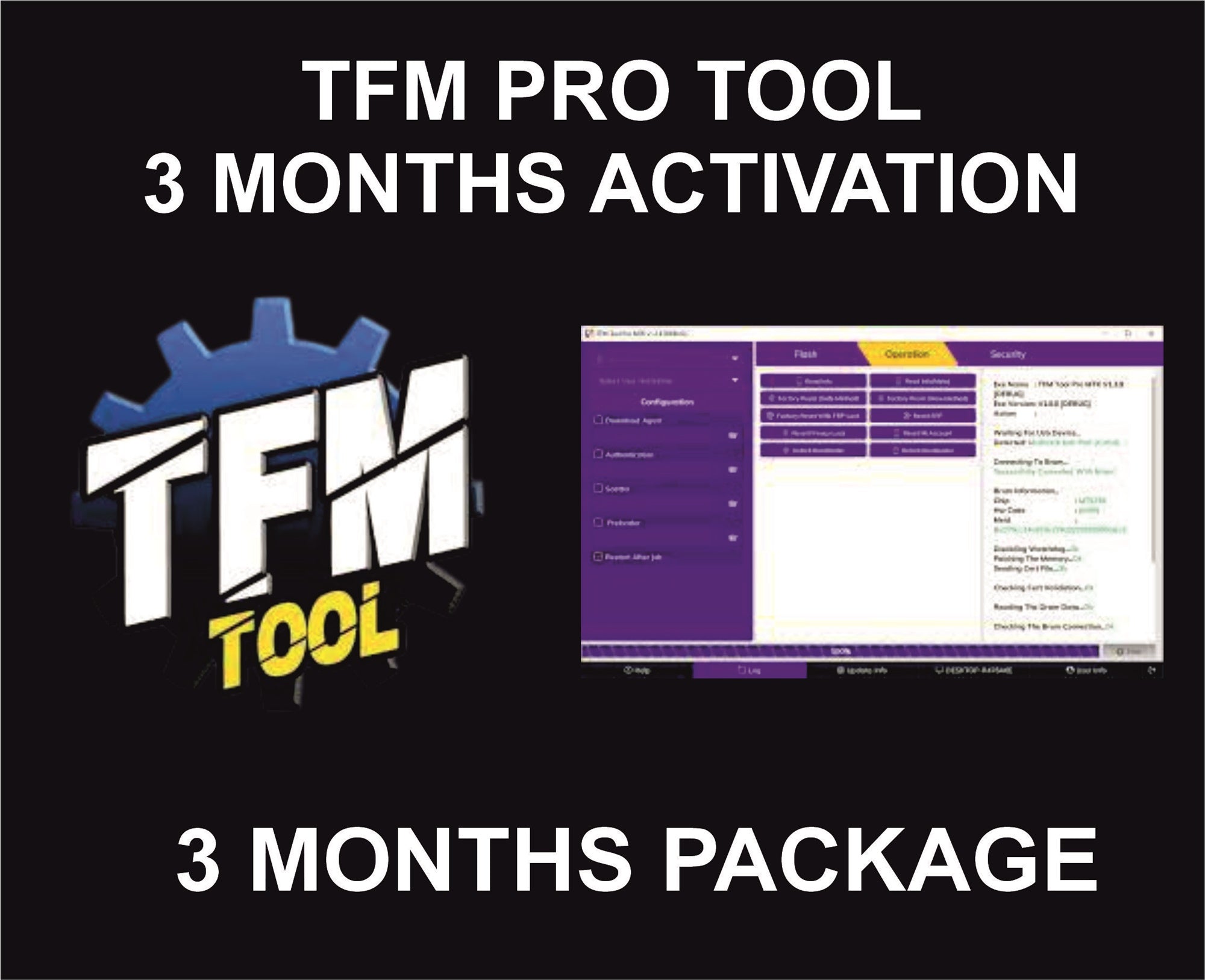 811. TFM Tool Pro Activation, 3 Months Plan