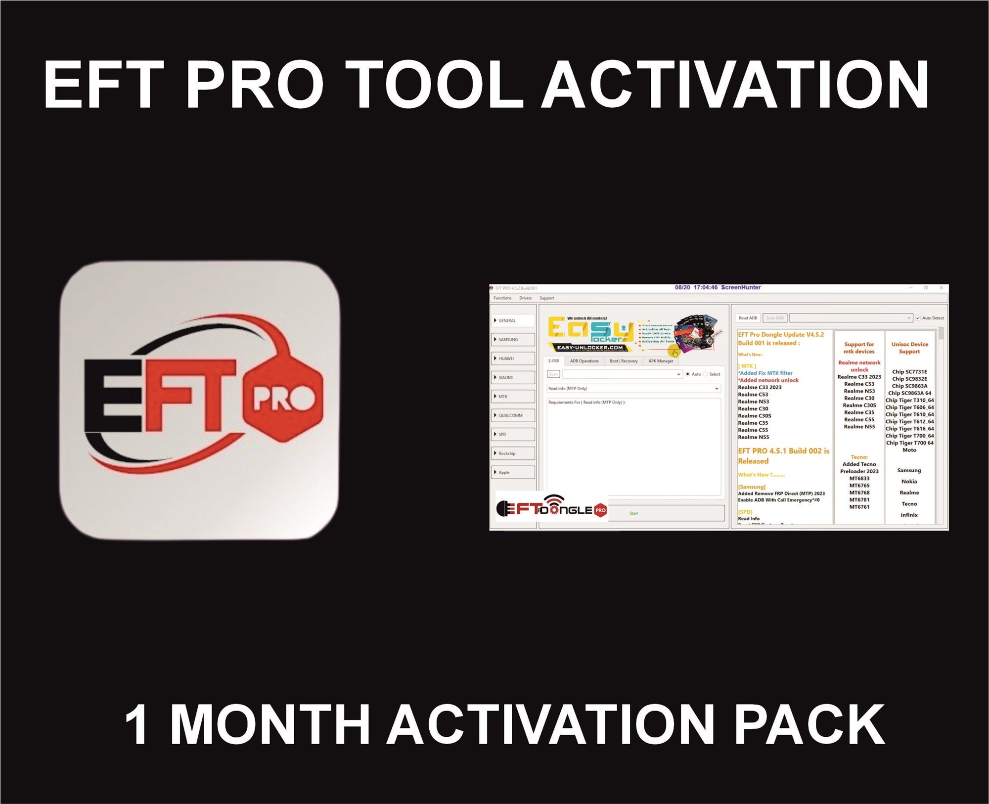 87. EFT Pro Tool Activation, 1 Month Plan