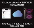 6. iCloud Unlock Service, For Open Menu devices, With Menu Access, iPads All Models