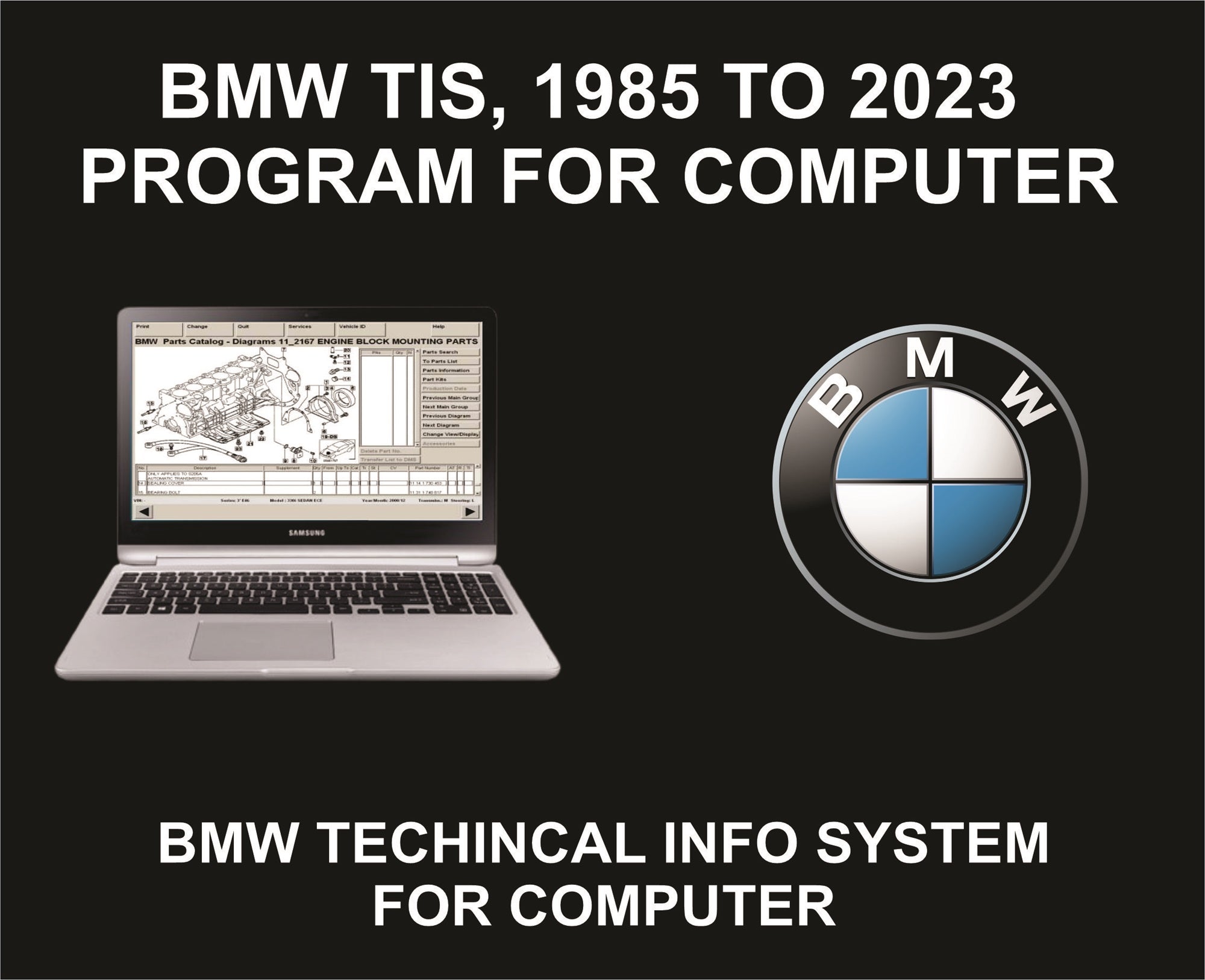 55. BMW TIS, Program For Computer Or Laptop, For Diagnostics and Repairs