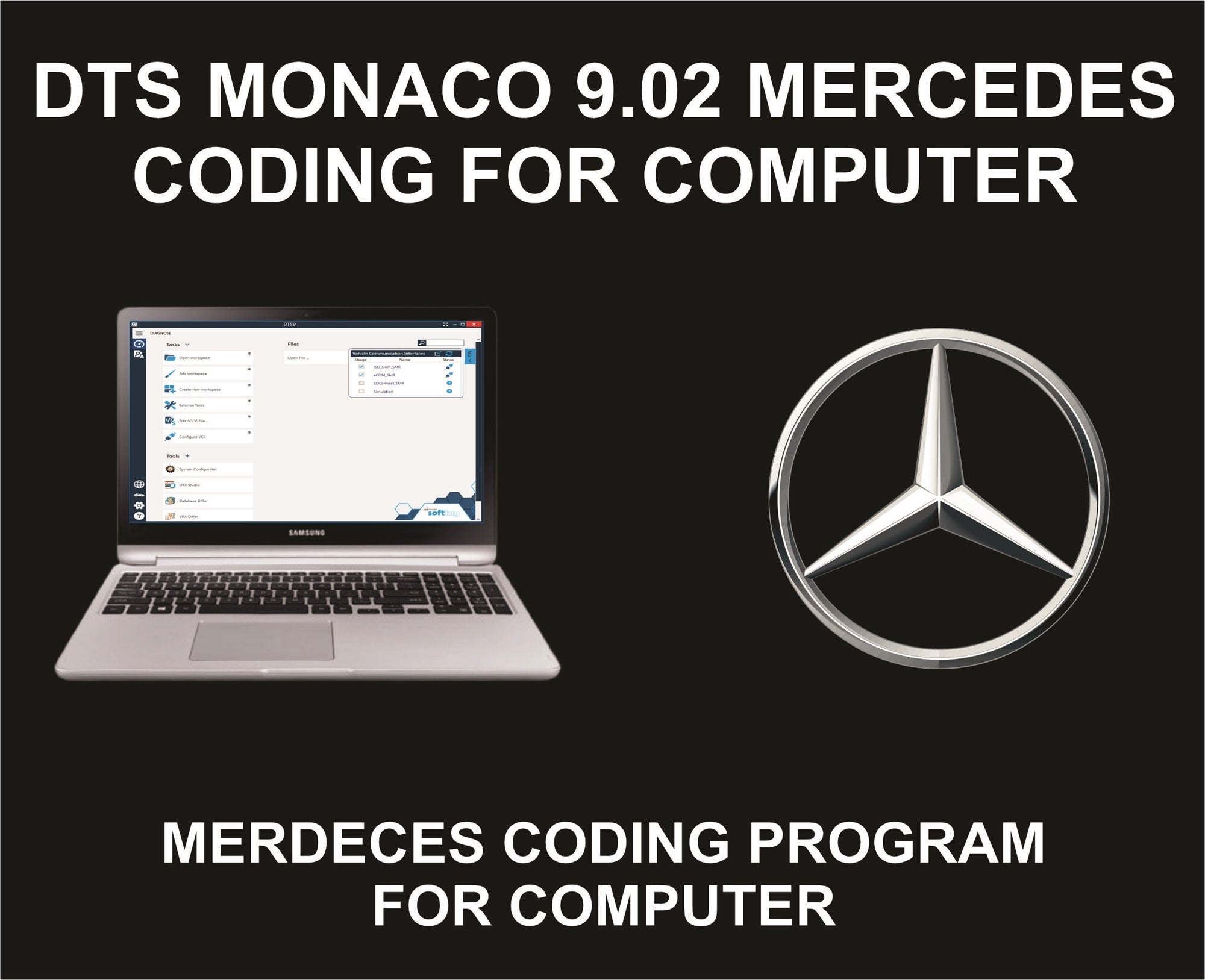 56. DTS Monaco For Mercedes, Program For Computer, For Diagnostics and Repairs