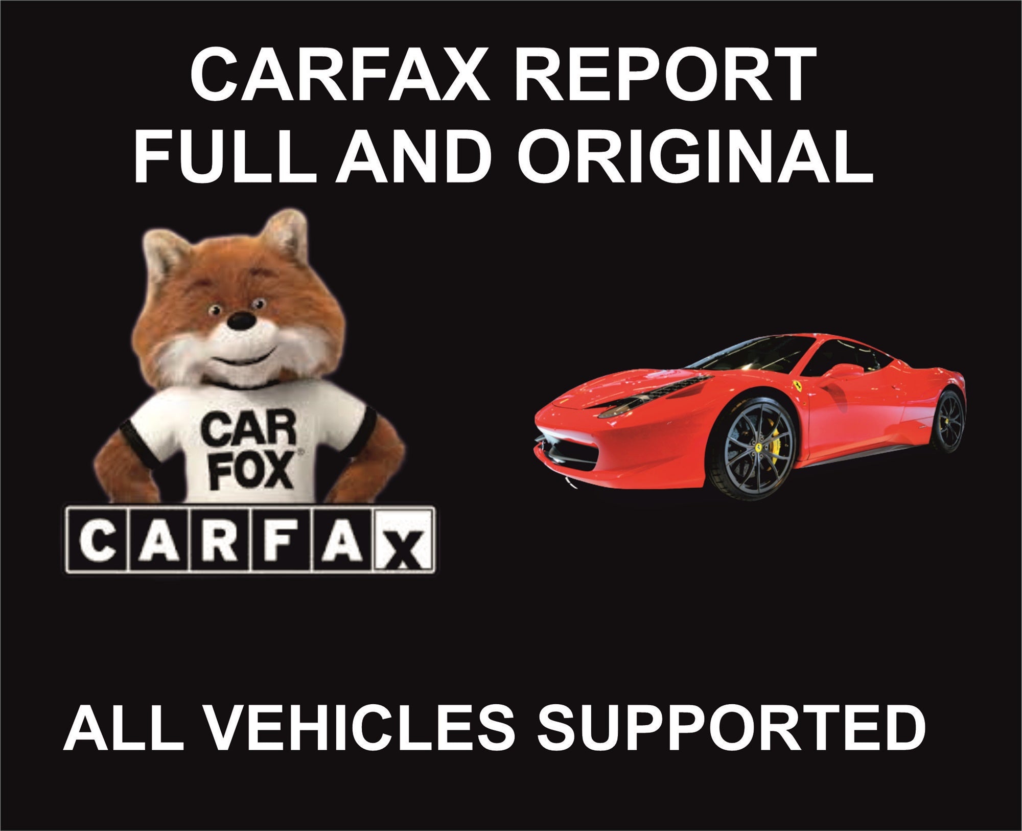 96. Carfax Full Original Report, Detailed Report, All Vehicles