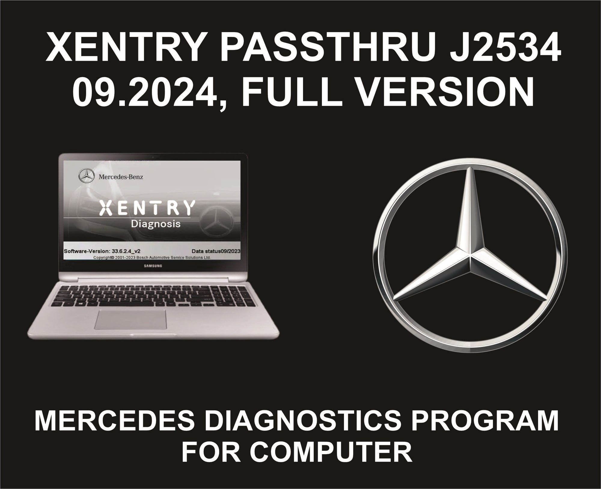 60. Xentry Passthru Mercedes, Program For Computer Or Laptop, For Diagnostics and Repairs
