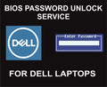 E2. Bios Password Unlock Code Service, Dell Laptops