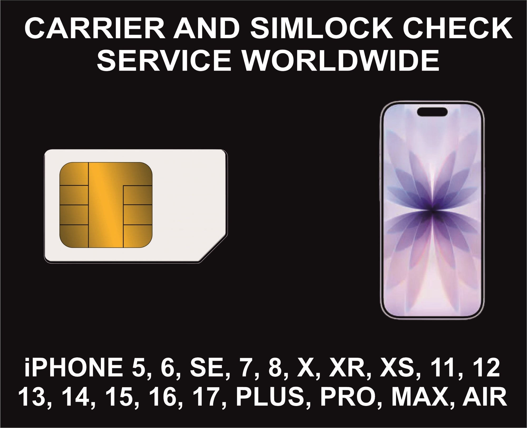 95. iPhone Network and SIMlock, Carrier Check service, All iPhone Models