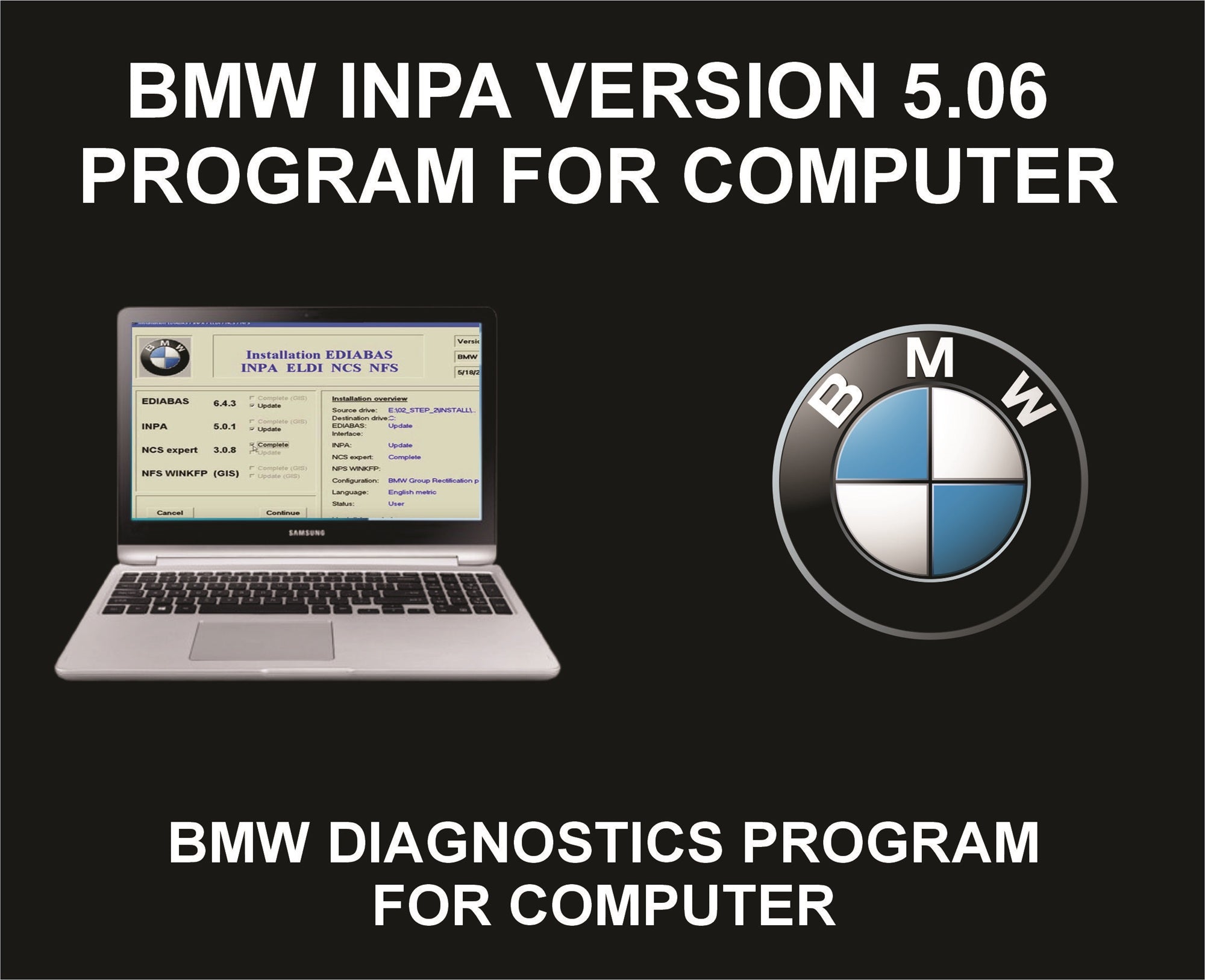 52. BMW INPA, Program For Computer Or Laptop, For Diagnostics and Repairs