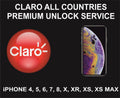203. Claro All Country Premium Unlock Service, iPhone All Models Till XS Max