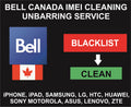 3. Bell Canada IMEI Cleaning Unbarring Service, For iPhone, Samsung, Pixel, Moto All Models